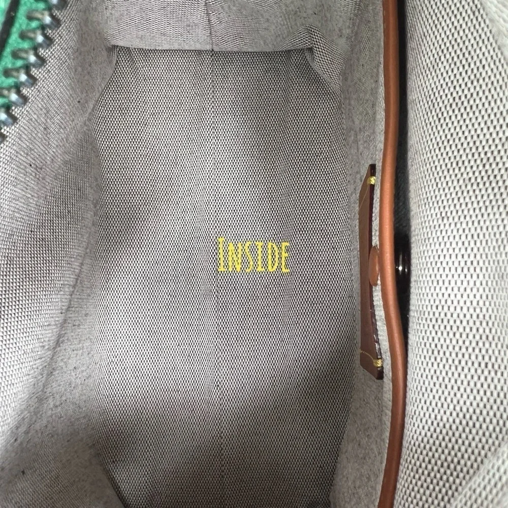 Coach Green Grass 25 Rare Glovetanned Leather Rogue Bag - Picture 12 of 16